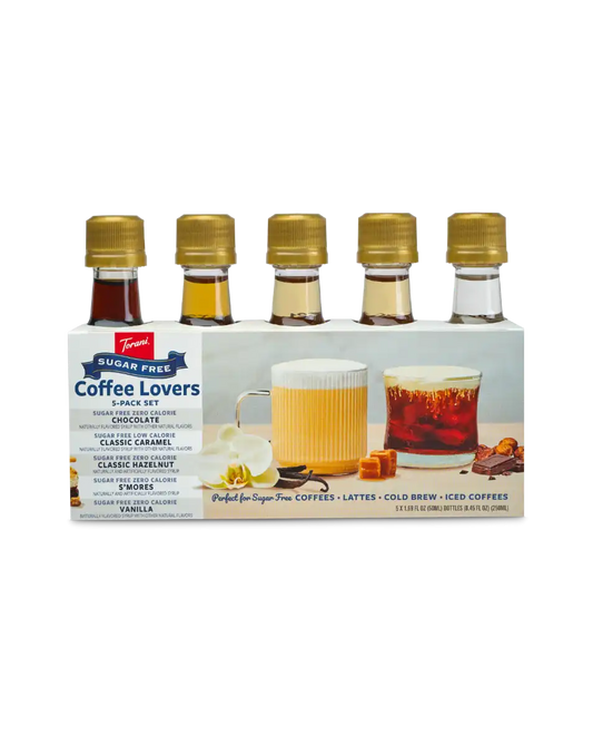 Sugar Free Coffee Lover 50 ml 5-pack Variety Pack Syrup