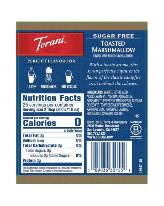 Sugar Free Toasted Marshmallow