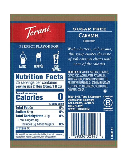 Sugar Free Caramel Syrup