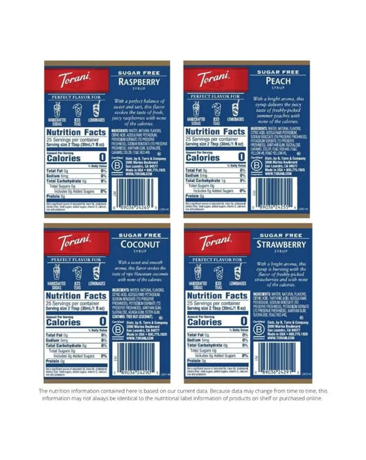 Sugar Free Soda Flavors Variety 750ml 4 Pack